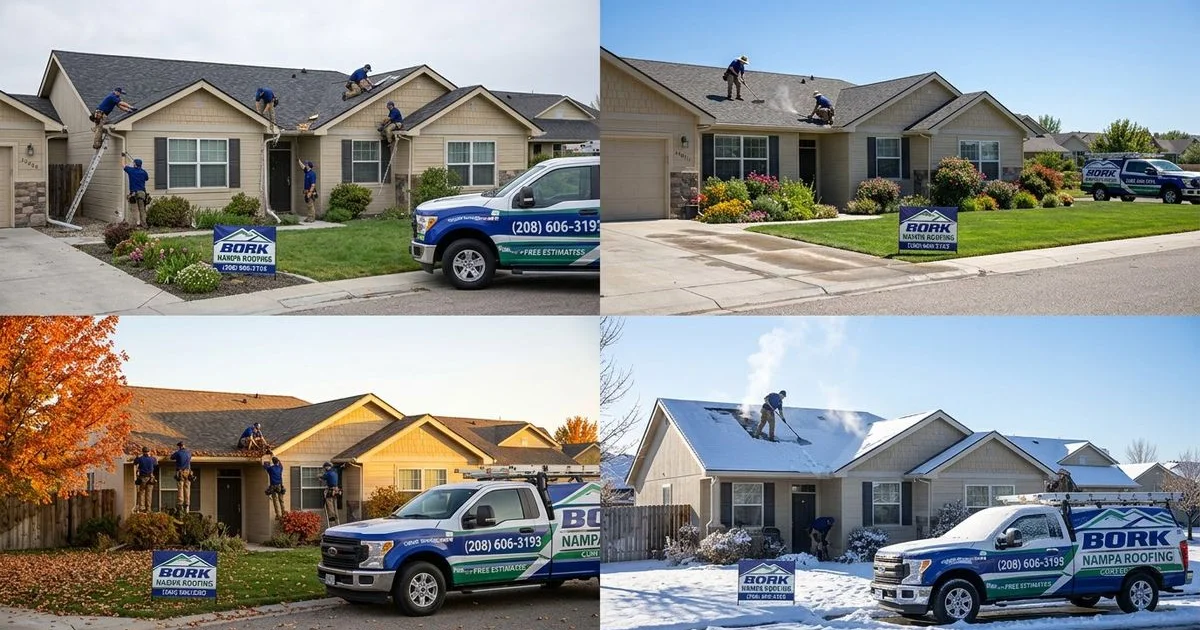 Seasonal roof maintenance across four seasons for Idaho homeowners