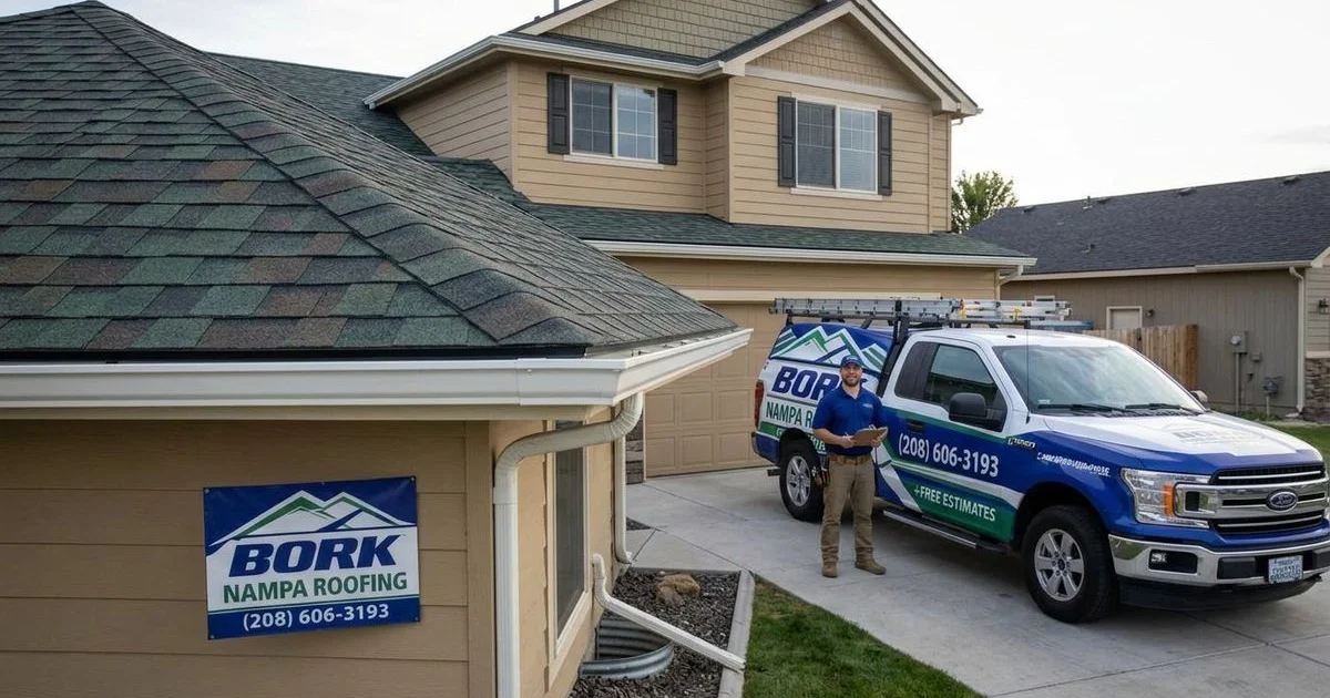 Well-maintained residential roof in excellent condition on an Idaho home